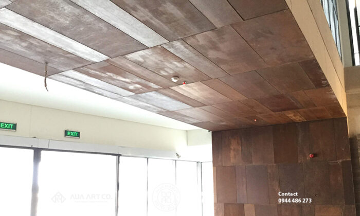 thi công sơn hiệu ứng rỉ sét