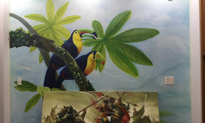 vẽ tranh tường 3d